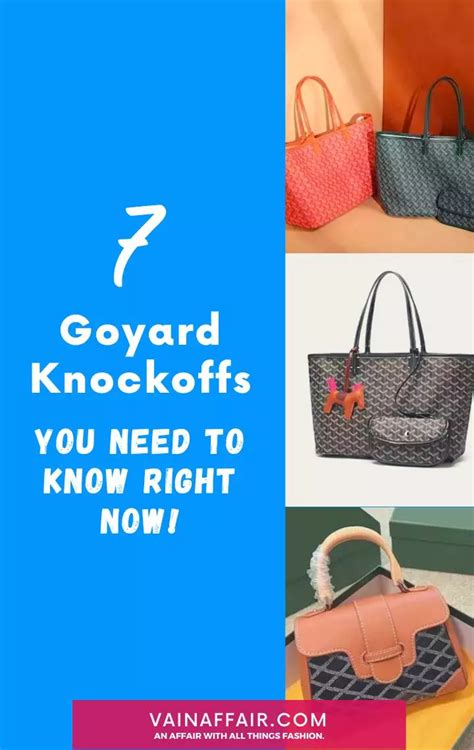 goyard replica clothing|goyard knock off dupes.